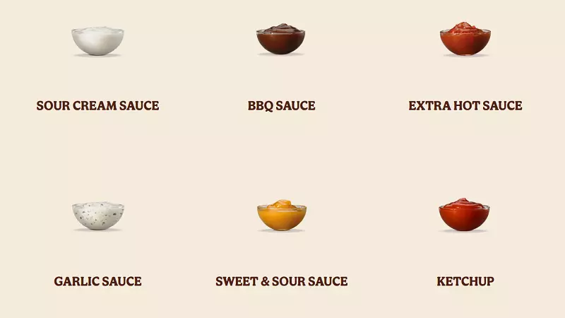 What sauces does burger king have?
